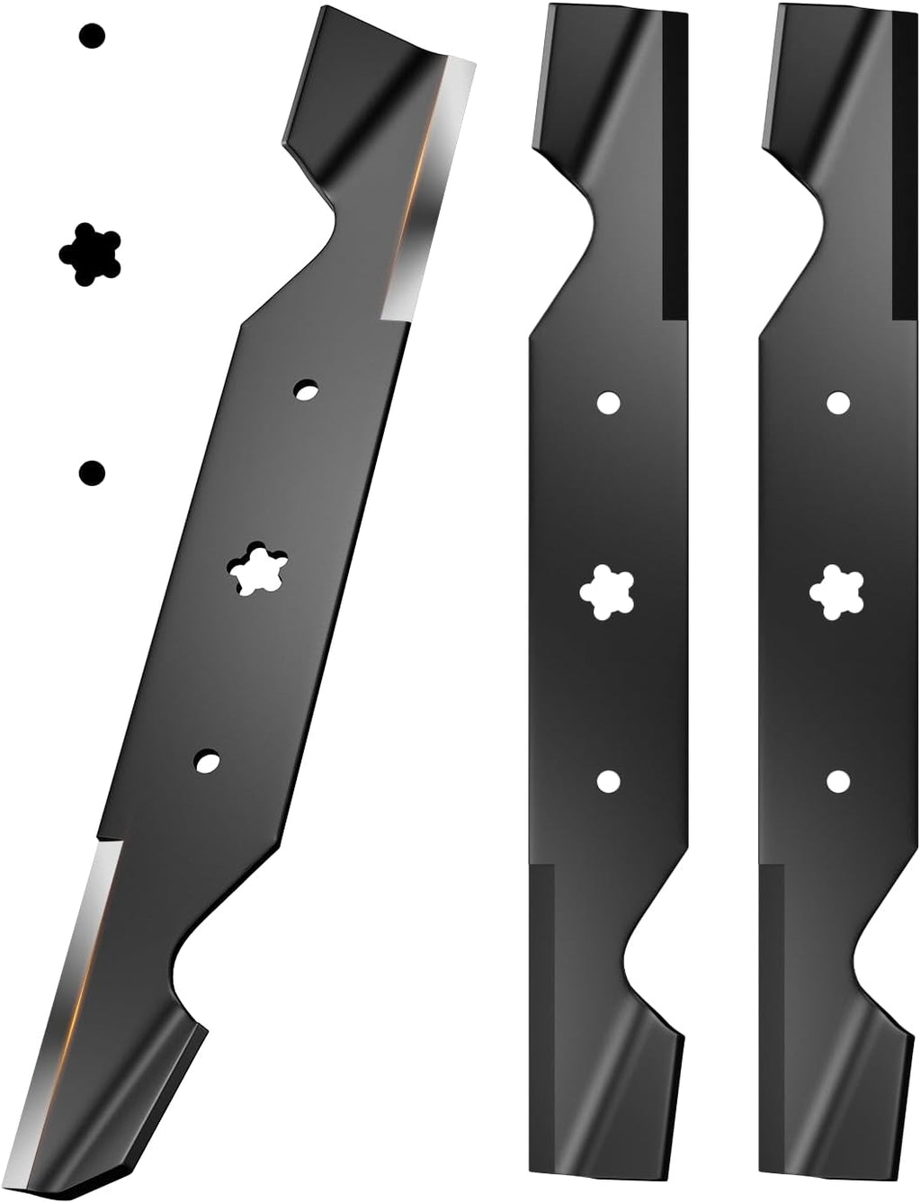 Z254F 54 inch Lawn Mower Blades with 5 Point Star Shape, Mulching Blades Compatible with Husqvarna Z254 MZ54 RZ5424