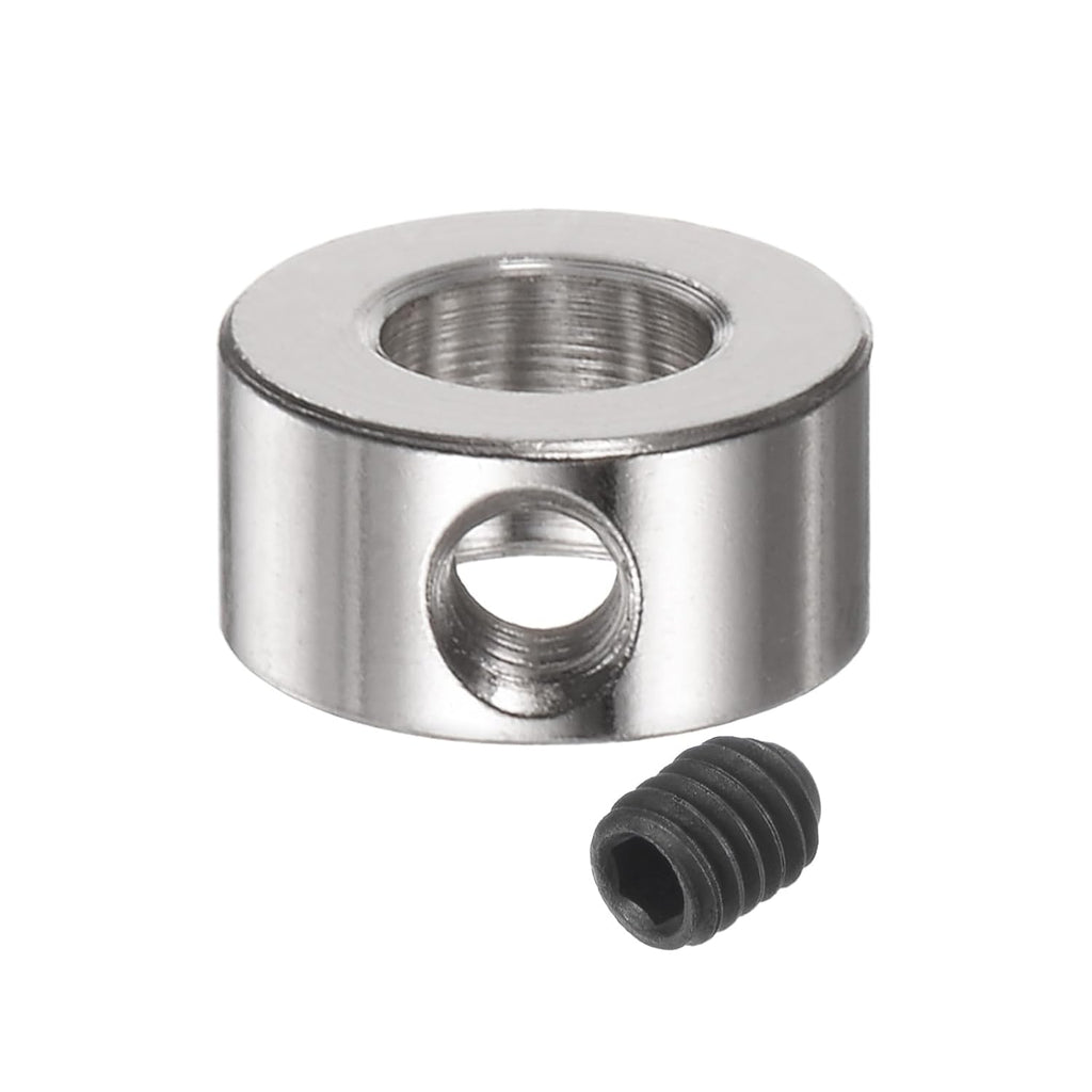 uxcell 10pcs Set Screw Shaft Collars 5.05mm Bore 10mm OD