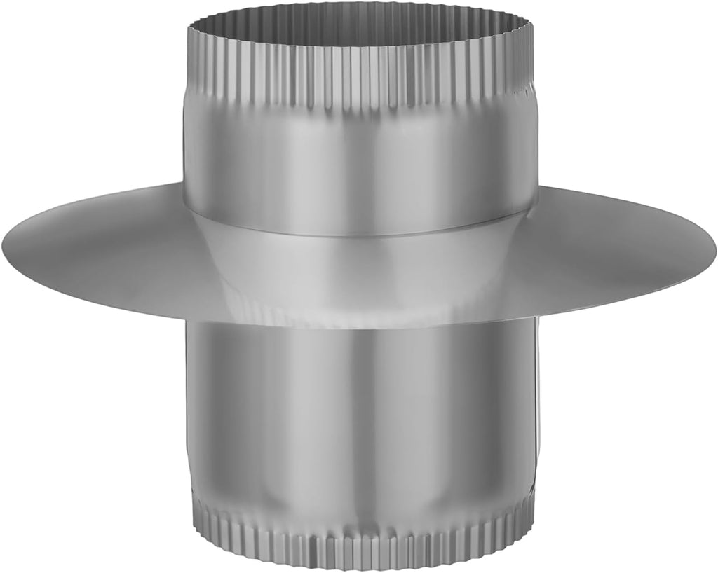 6 Inch Anti Downdraft Chimney Cap Wind Cap Adapter Chimney Draft Stopper Stainless Steel Vent Pipe Connector Secure