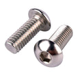 #6-32 x 1/2" Button Head Socket Cap Bolts Screws, 304 Stainless Steel 18-8, Allen Hex Drive, Fully Machine Thread, Quantity 40Pcs