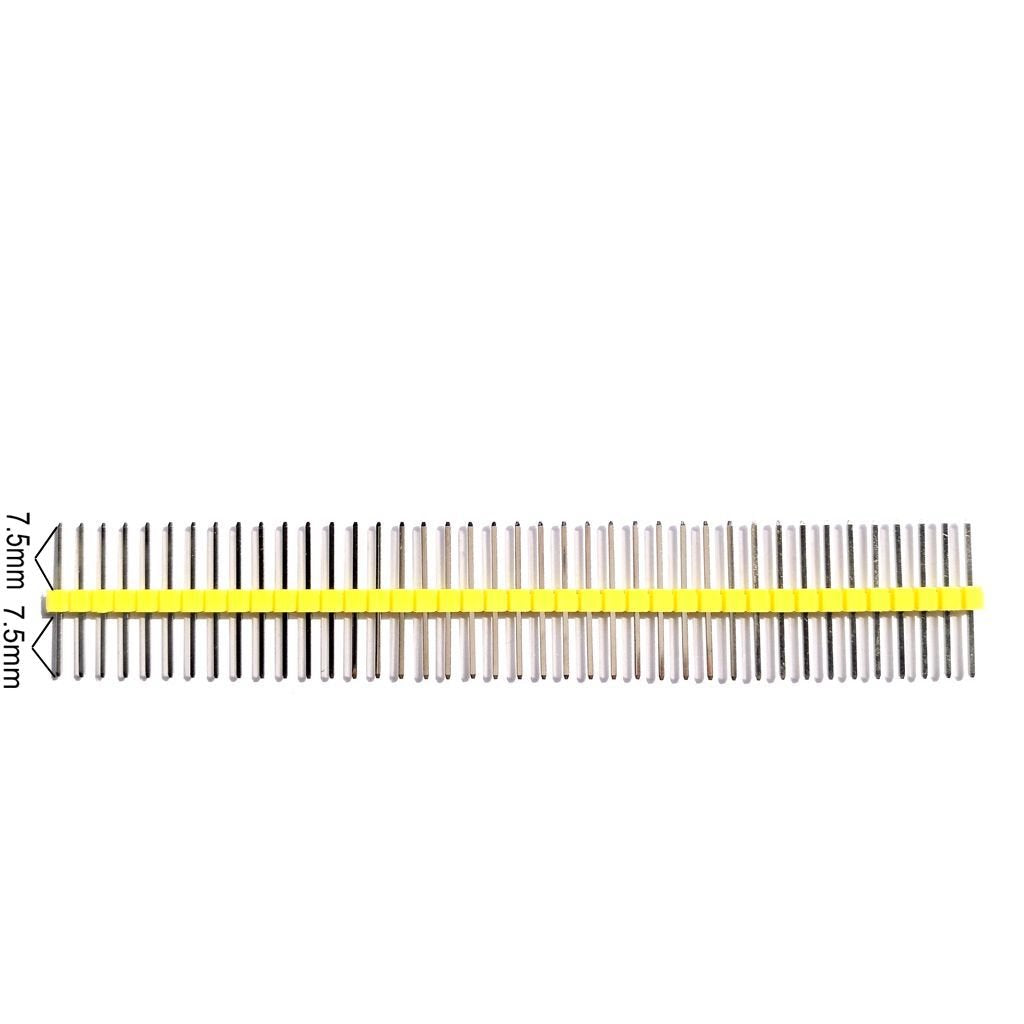 40-pin Break Away Strip Male Headers 0.1" 2.54mm Equal Length Long Centered Double Sided 17mm Long Pins(pack of 5)