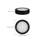 2pcs Mower Wheels 13.5mm Hole Rubber PP Replacement Parts