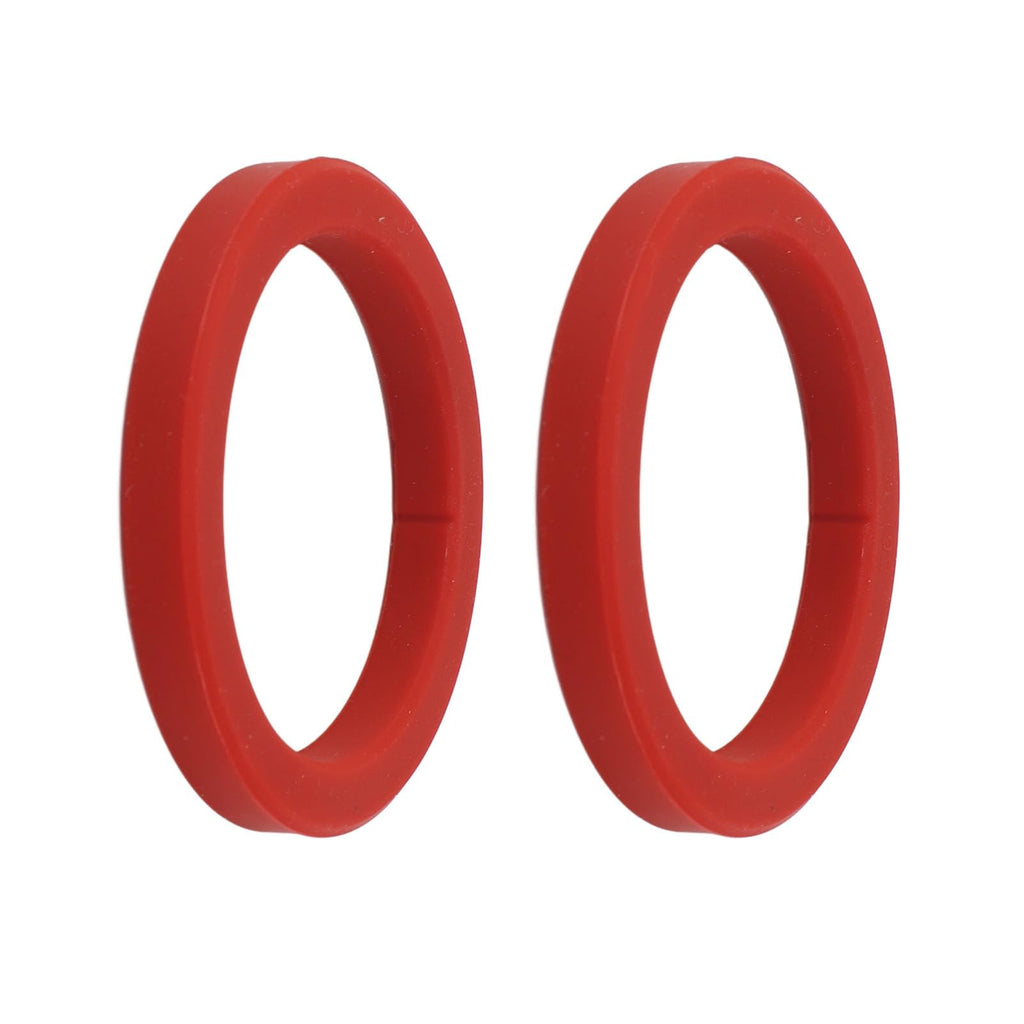 2PCS Red Silicone E61 Group Gasket 8mm Group Head Kit, Extreme Temperature Resistant, Leak proof Design, Easy Installation, Essential for Coffee Machines