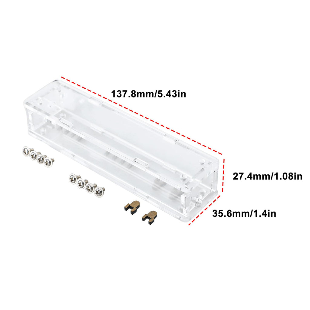 SG Store 1 Set Transparent Acrylic Protective Case for PLJ-8LED-H Frequency Counter Module 0.1MHz–1000MHz Display