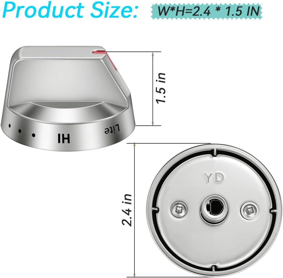 NX58H5600SS NX58R5601SS NX58H5650WS Replacement Knob for Samsung Range Oven