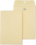 6x9 Extra-Heavyweight Clasp Envelopes, Manila, 100/Box