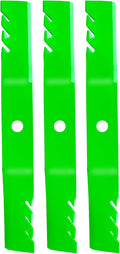TCU15881 M131958 Mulching Blades Fit for 60 Inch John Deere 7-Iron Z950r z951r 1025r Z930m Z950m 950m 930m Z757 Z665 Mower Decks Replaces AM128485 M144196 M163983 (3 Pack)