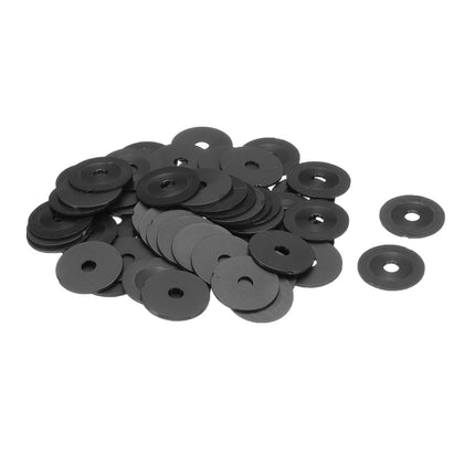 60Pcs M4 Nylon Flat Washers 4mm ID 20mm OD 1mm Thick Plain Washer Grommets Plastic Sheet Gasket Fastener Sealing