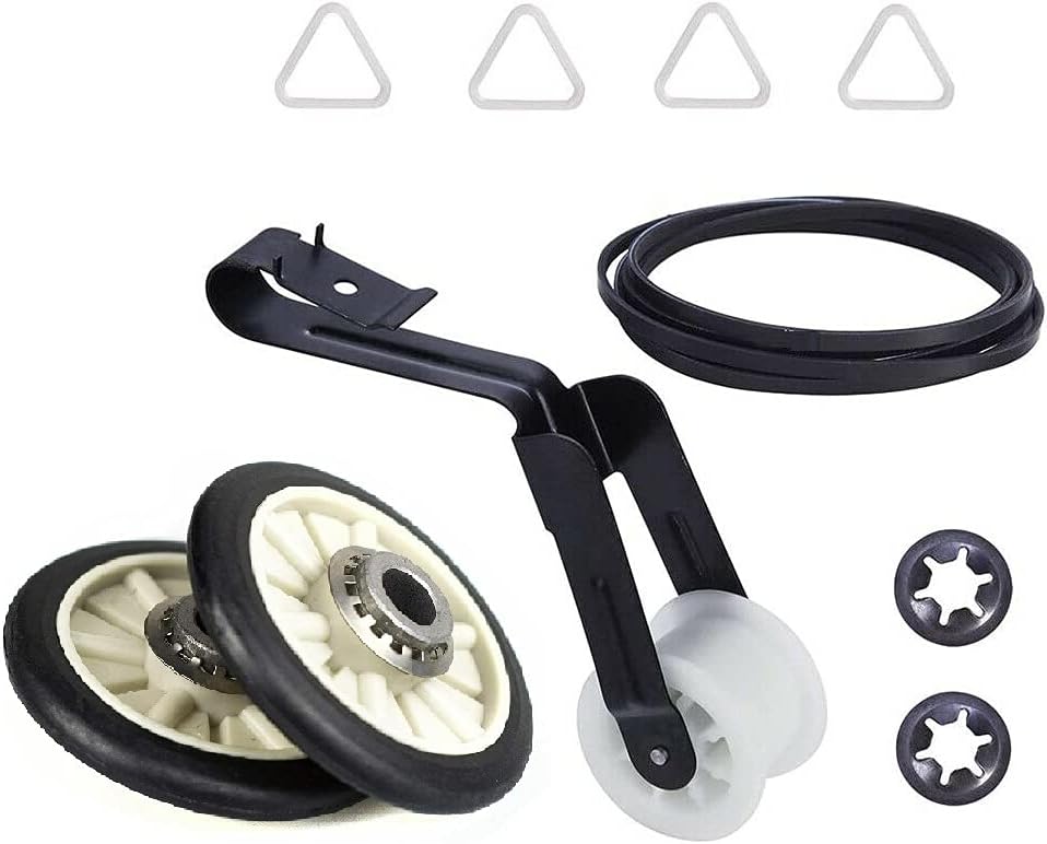 Dryer Repair Kit Drum Rollers Belt Idler Pulley Replaces For Kenmore 110.78532700 110.78632700 110.78652700