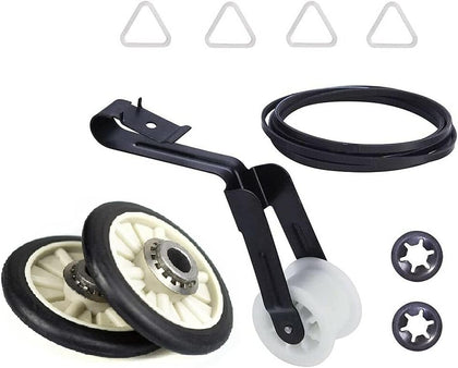Dryer Repair Kit Drum Rollers Belt Idler Pulley Replaces For Kenmore 110.62712100 110.62702102 110.62702100