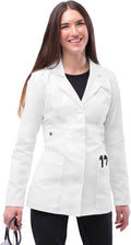 Adar Universal Stretch Lab Coat for Women - 28" Tab-Waist Lab Coat