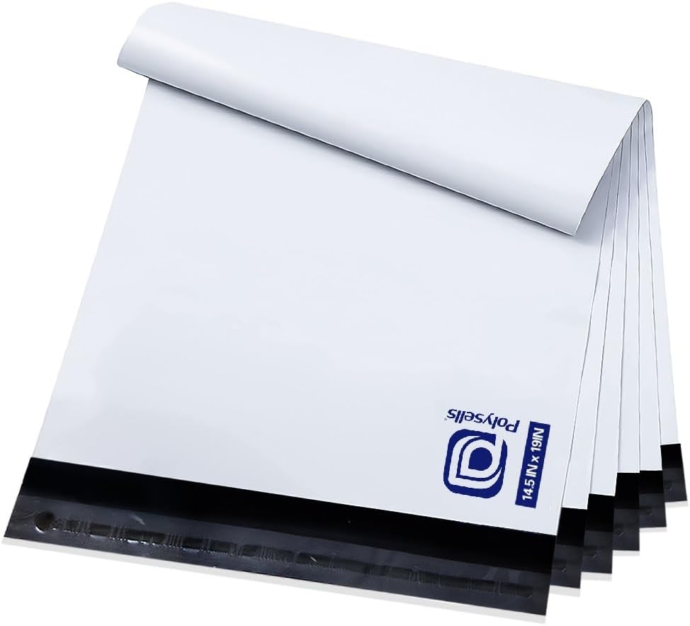 100 Pcs 14.5x19 Inch Poly Mailers Shipping Envelopes, Strong Adhesive Sealing, Waterproof, and Tear-resistant Postal
