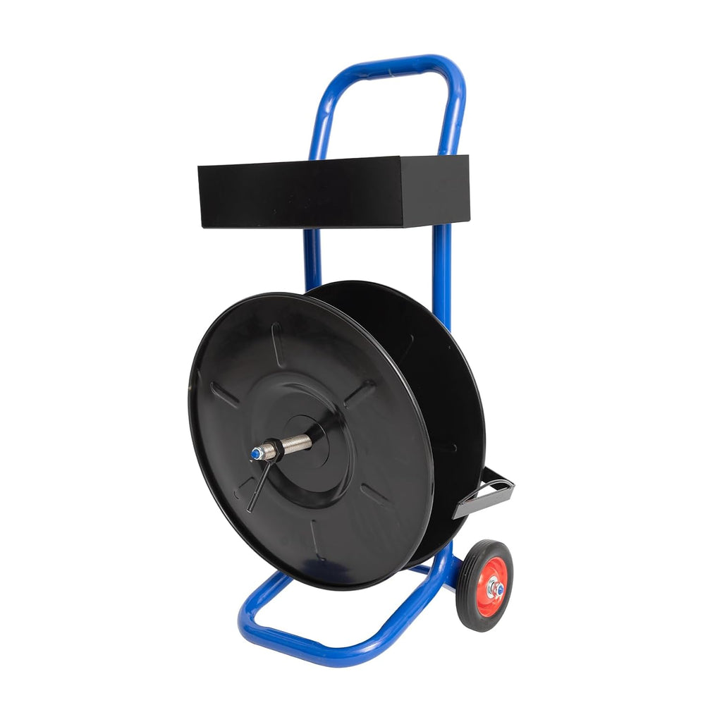 8" Core Size, Banding Strapping Cart Dispenser for Poly, Fiber Strapping