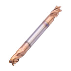 5 Pack 1/8" 4 Flute Double End Solid Carbide Square End Mills, TiSiN Coated