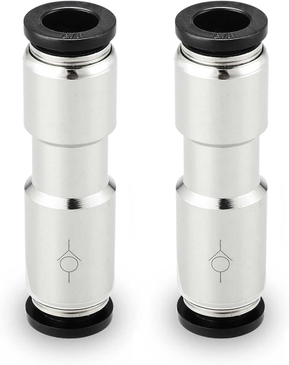 Yoebor 1/4" OD Check Valve Push to Connect Inline Air Pneumatic Valves 2pcs