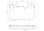 Brembo P06068N Premium Ceramic Front Disc Brake Pad Set MINI OE# 34116789157