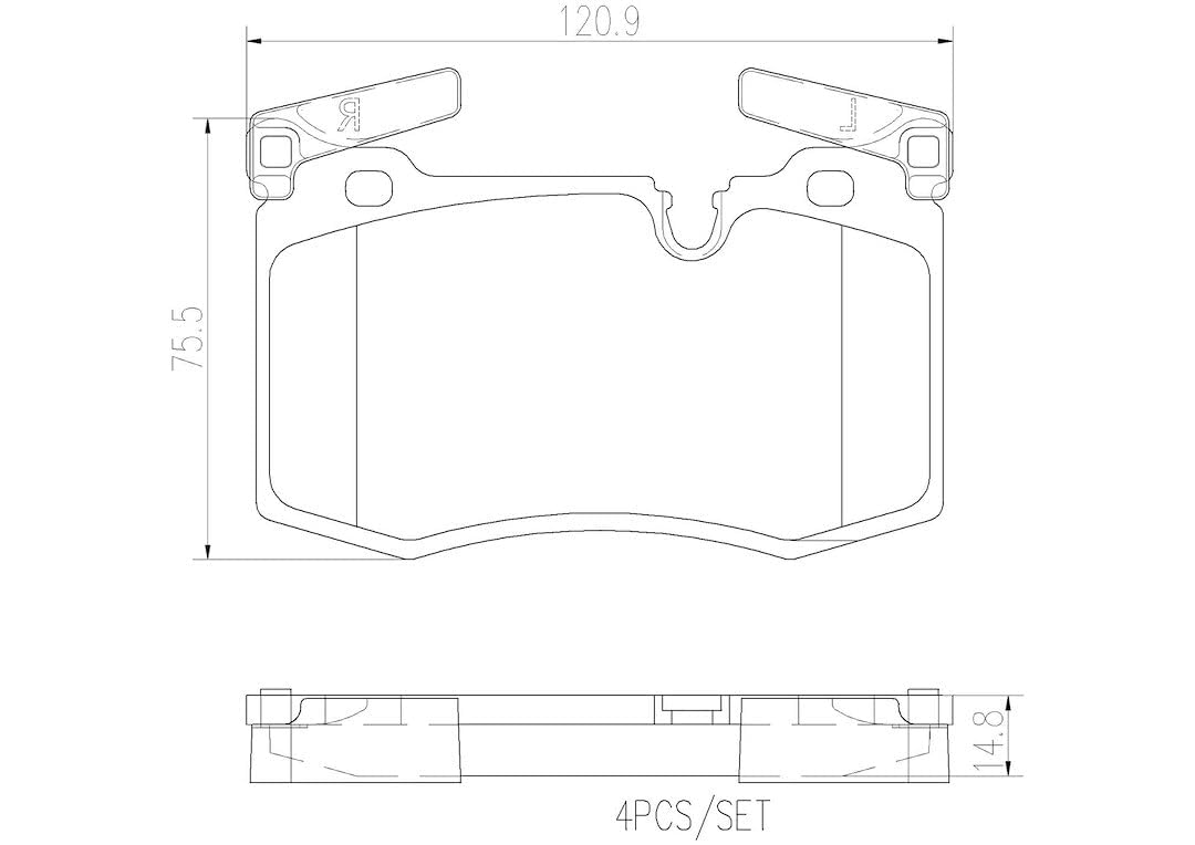 Brembo P06068N Premium Ceramic Front Disc Brake Pad Set MINI OE# 34116789157