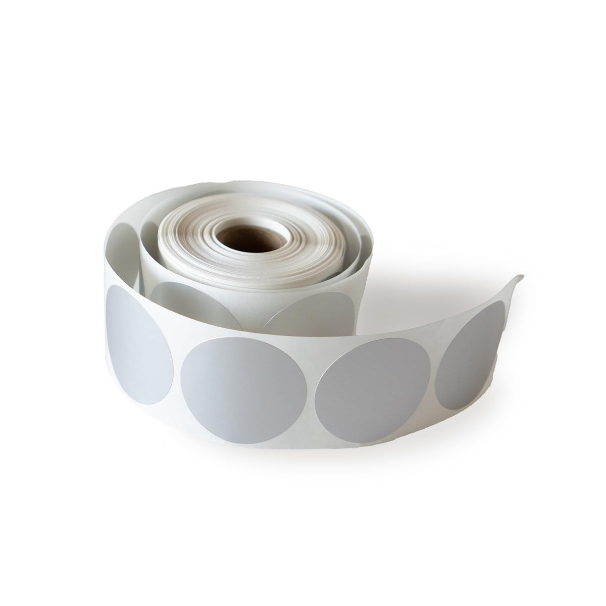 Matte Silver Foil 2" Embossing Seal Stickers / 500 Round Blank Silver Color Coding Labels / 2" Circle Envelope Seals