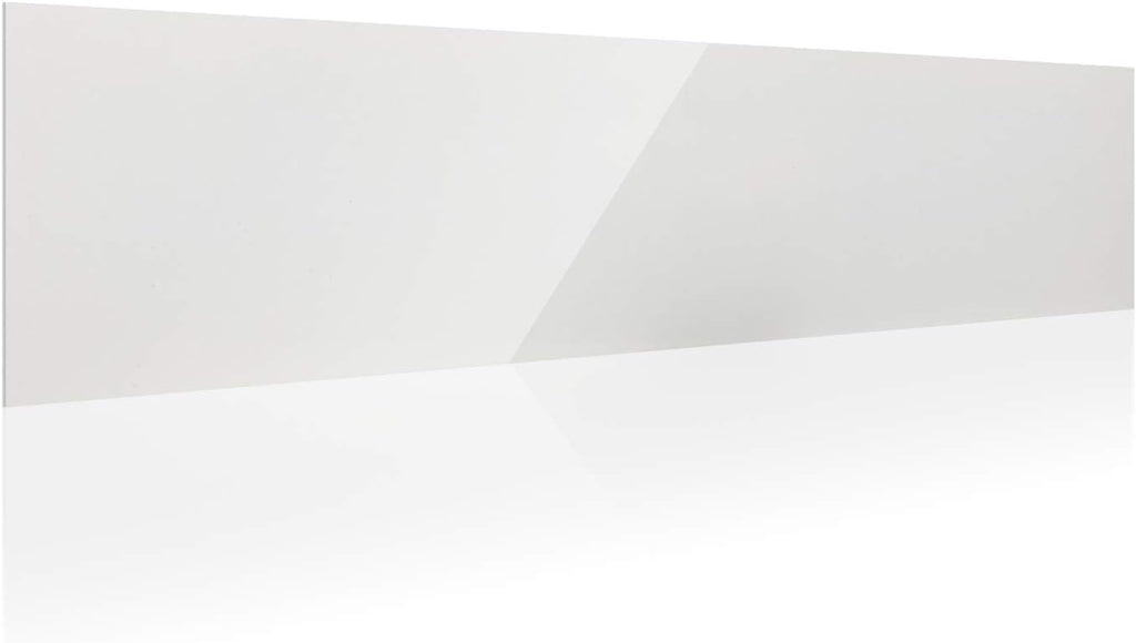 White Metal Sign Blanks (Aluminum) | 6x24 Inch .040 White Aluminum with 3/4 Inch Rounded Corners | 18 Pack