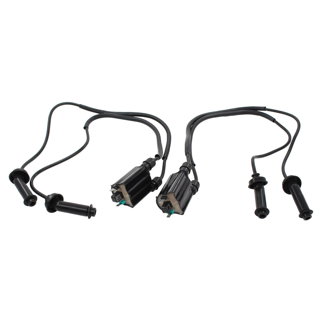 2Pcs Ignition Coil with Spark Plug Cap for Honda