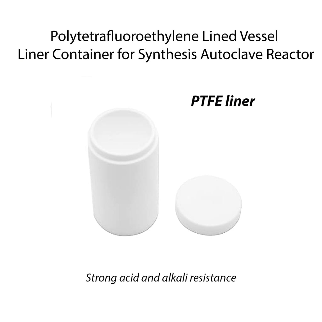 Lined Vessel Liner Tank Container for Synthesis Autoclave Reactor (30 mL, PTFE)