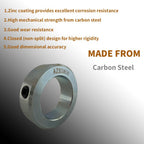 1/4" Bore Shaft Collar Solid Steel Style Zinc Plated Set Screw for Machinery and Industrial Use