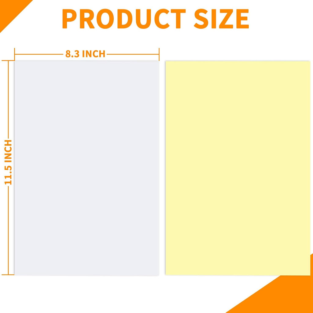 22 Sheets Clear Double Sided Adhesive Tape Sheets for Craft, DIY Art