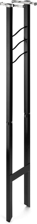 Montroso Galvanized Steel Mailbox Post, Compatibility Code A, MON00BPEC, Black