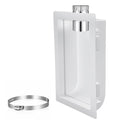 Acellegic 1 Set Recessed Dryer Venting Box for Space-saving Installation
