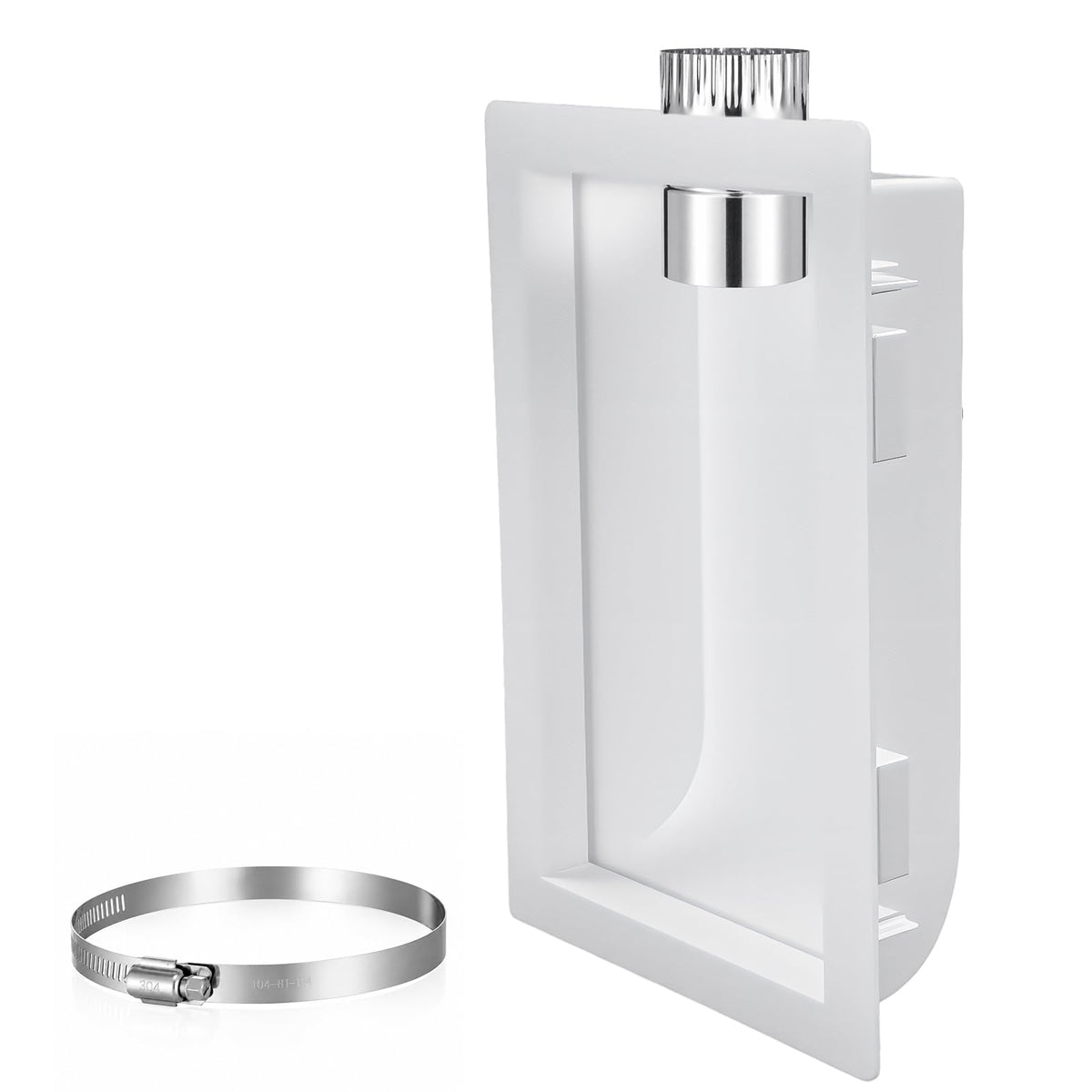Acellegic 1 Set Recessed Dryer Venting Box for Space-saving Installation