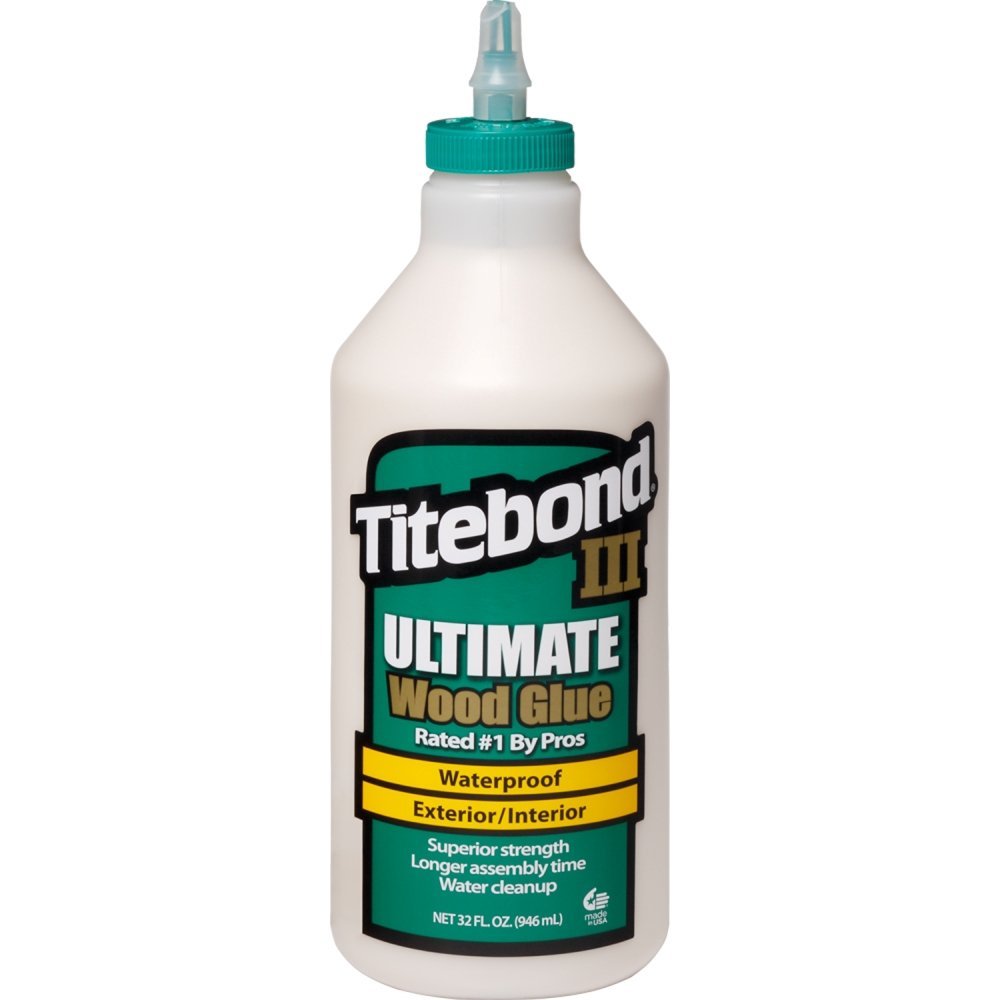 1415 III Ultimate Wood Glue, 32-Ounce Bottle,Tan, 1 Qt (Pack of 2) | ANSI Type I Waterproof Adhesive for Indoor &