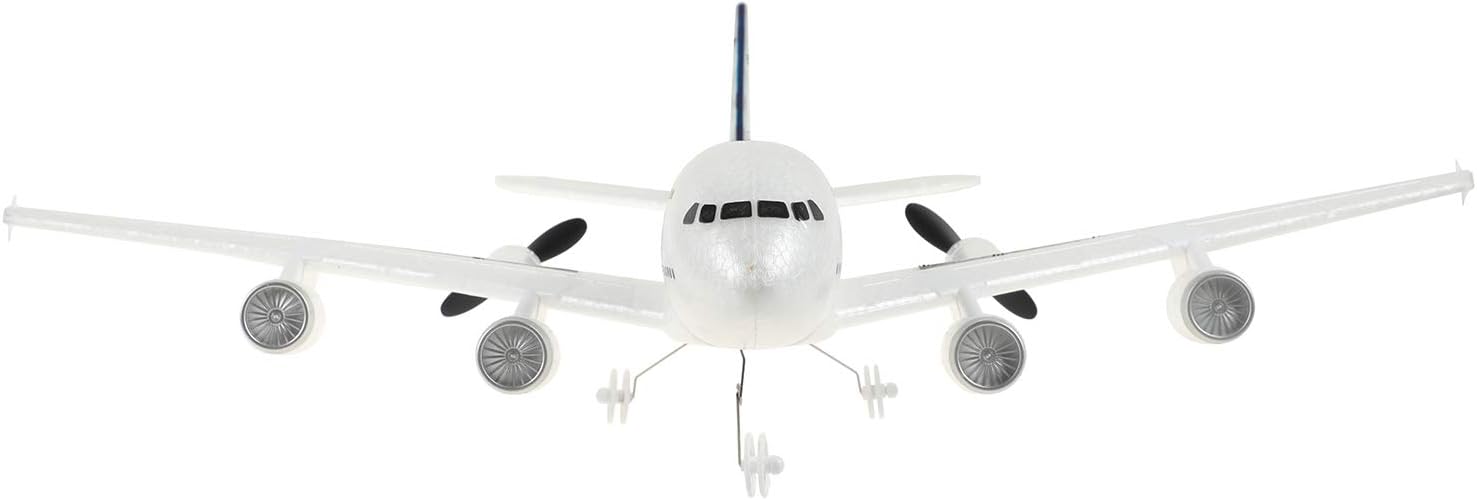RC Plane Remote Control Airplane 2.4Ghz DIY 2 Channels Remote Control Airplane Built in 6-Axis Gyro, A380 RC Aircraft