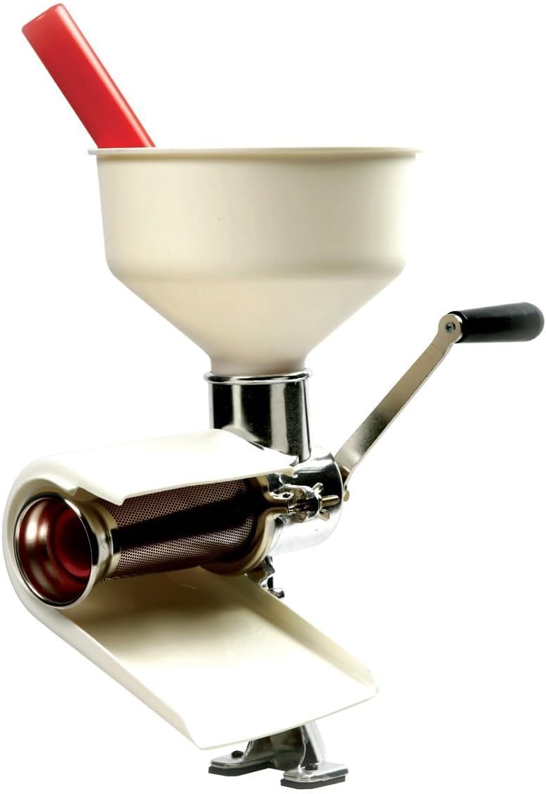 3 in. W White Food Strainer and Sauce Maker