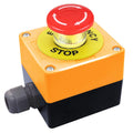 Emergency Stop Push Button Switch,1 NC Waterproof IP65 AC 660V 10A