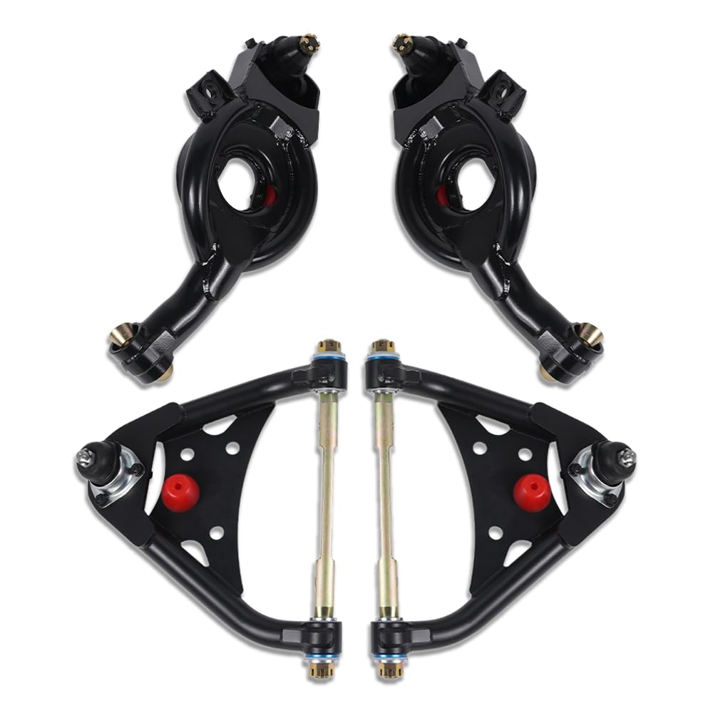 Aflle Racing Tubular Control Arms Set Upper & Lower Fits Chevy Bel Air
