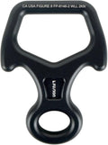 Climb Aluminum Descender Rescue Figure 8 Descender with Ears/Horns Rappelling Gear Belay Device Climbing Skills
