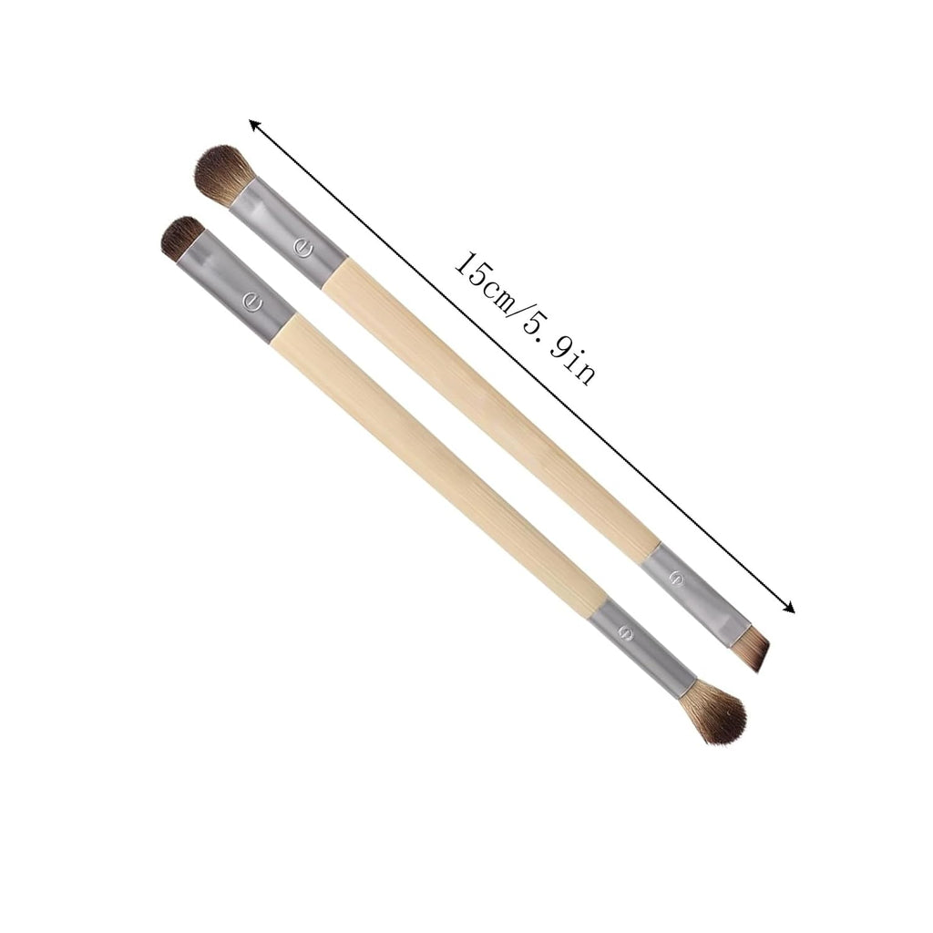 Enhancing Eye Brush Set, Makeup Brushes For Liquid, Cream & Powder Eyeshadow & Eye Liner Application, Dual-Sided &