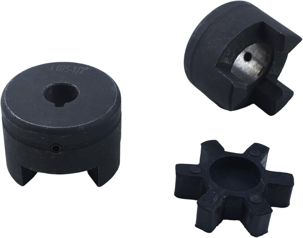 1/2 to 7/8 L075 Flexible 3-Piece L-Jaw Coupler for Log Wood Splitters