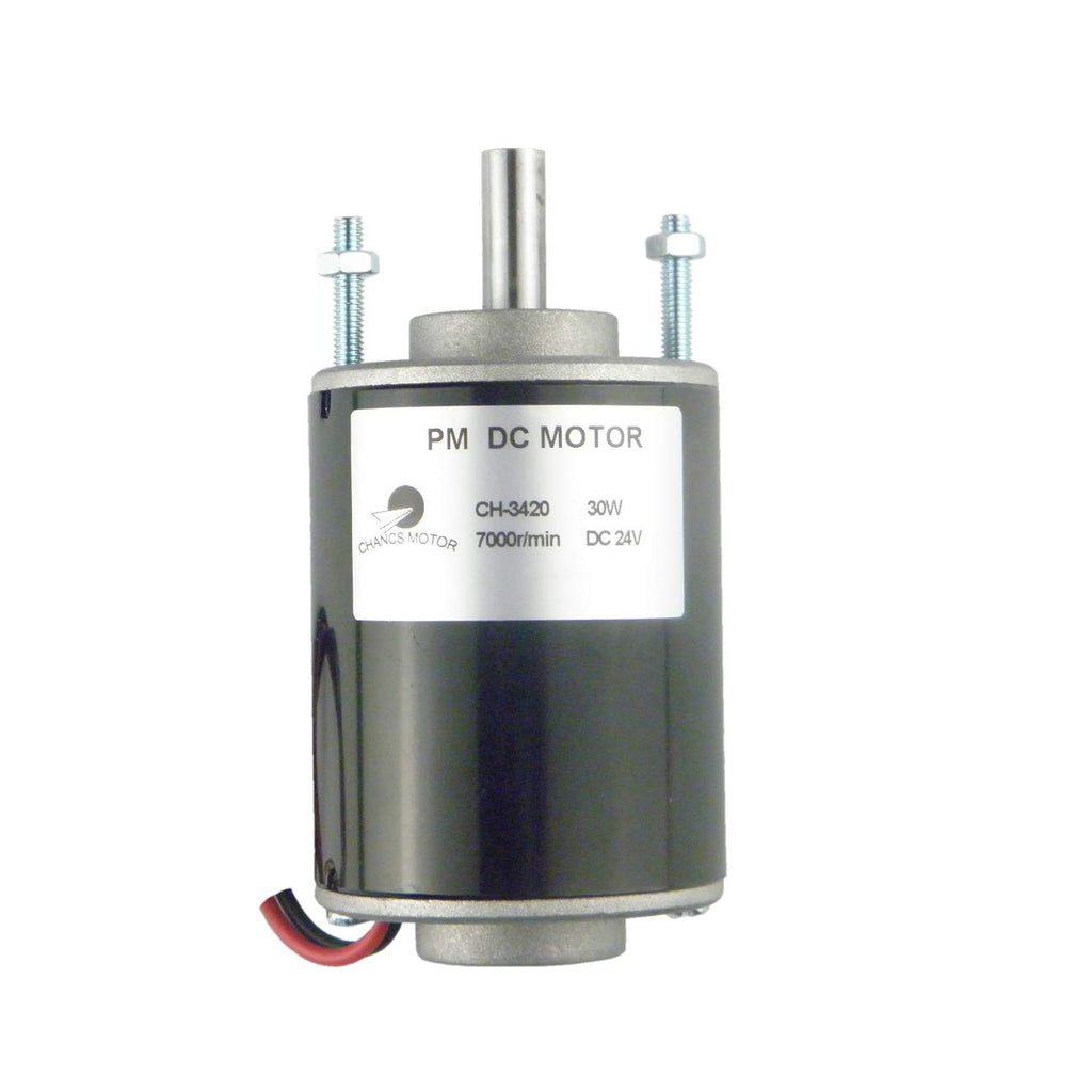 CHANCS Permanent Magnet DC Motor CH-3420 24V DC 7000RPM Hollow Shaft for Circular Saw