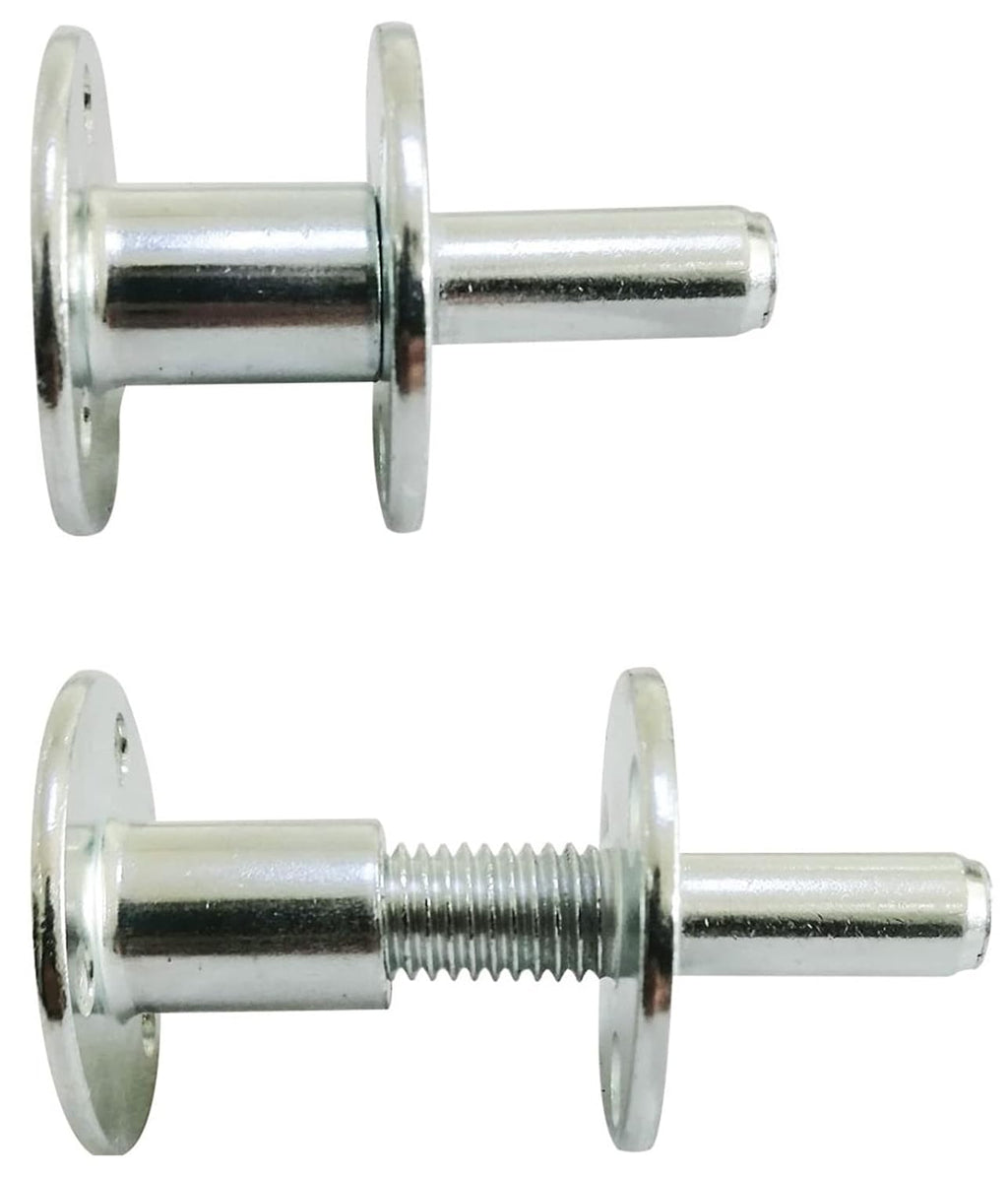 4 Sets M12 Metal Bed Post Connector T-Nut Post Connector Screw-in Butt Nut