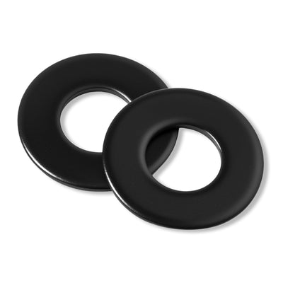 (100 Pack) M6 Black Stainless Flat Washers, Black Oxide 304 18-8 Stainless Steel Washers Metal Washer for Screws and