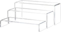 Yieach Large Clear Acrylic Risers Display Stands,3 Pcs Rectangular Display Risers for Funko Pop,Figures,Food,Showcase