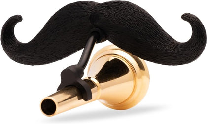 The Original Brasstache 2.0 - New (2024) Clip-on XL Mustache for Brass Mouthpiece, Gift Accessory for Trumpet