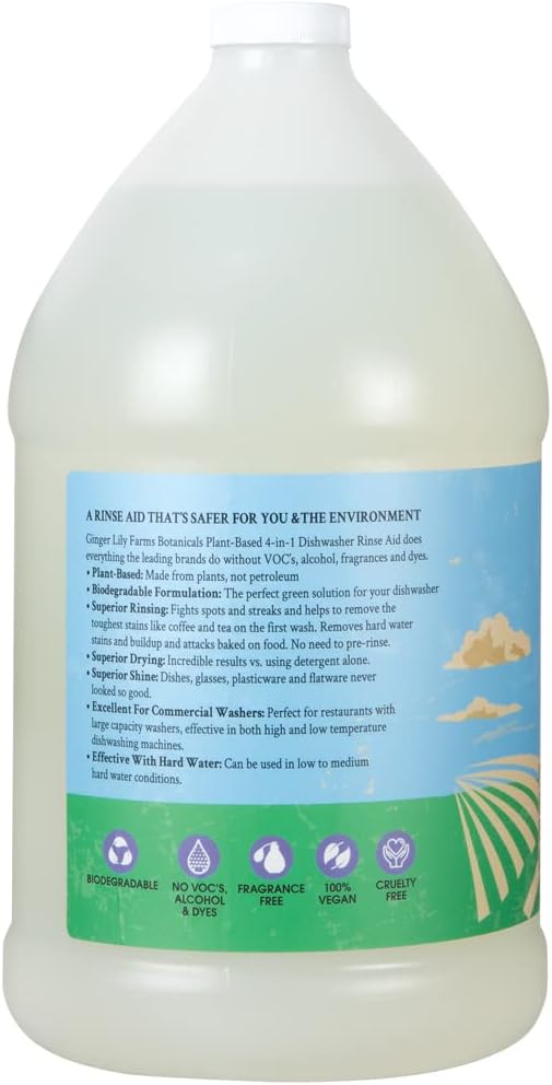 Botanicals Dishwasher Rinse, 128oz, Fragrance Free