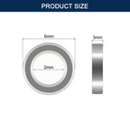 HiPicco 20 Pcs 692ZZ Ball Bearings, 2mmx6mmx3mm, Double Metal Shielded