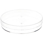 055C Clear Round Petri Dish Plastic Container, 5.5625" W x 1" H, Pack of 2