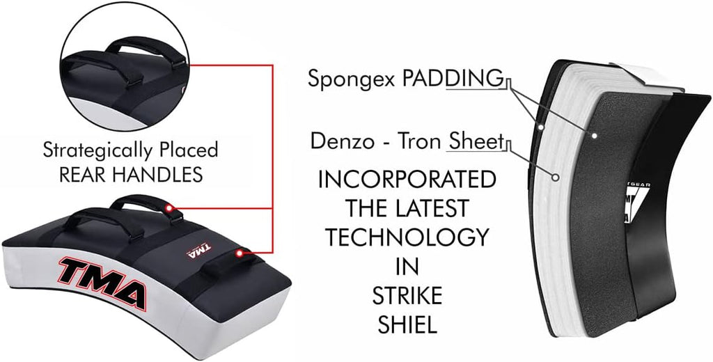 MMA Kick Strike Shield Curved Training Thai Pad Target Focus Boxing Punching Mitts (This is Sold AS Single Item), MMA