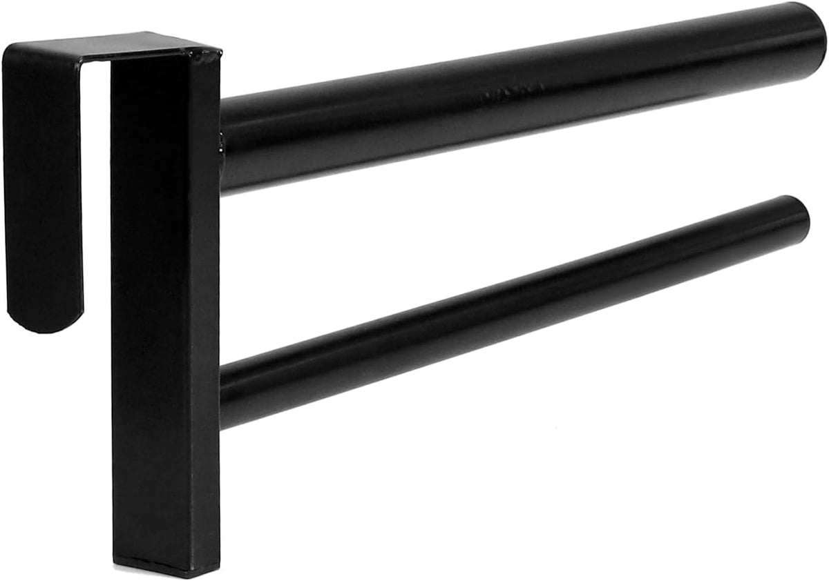 Removable Double Saddle Rack,Black - PVC Coated - One Size