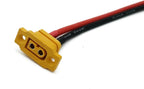 2pcs XT60E-F Female Plug XT60 Panel Mount Female Connector with 20CM 12AWG Cable for RC Lipo Battery FPV Racing Quadcopter Drone (XT60E-F Cable)