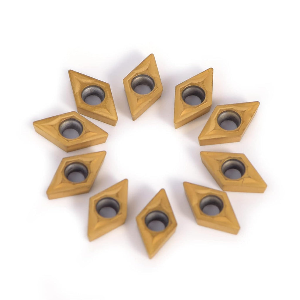 DCMT070204-HM YBC251 Carbide Inserts Indexable Inserts Golden Carbide Lathe Turning Inserts for Processing Steel Stainless Steel